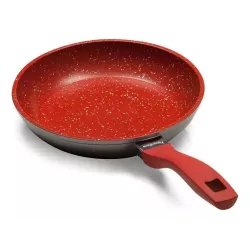 Panela Polishop Sauté Grand Vermelha 24cm Frigideira Cor Vermelho Flavourstone